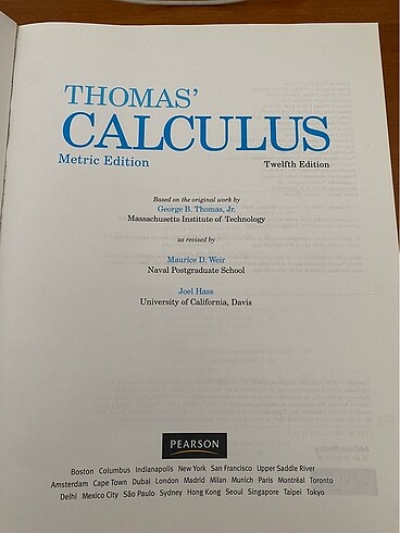 Thomas Calculus - Görsel 2
