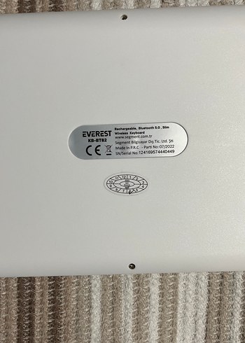Everest Beyaz Kablosuz Klavye - Görsel 2
