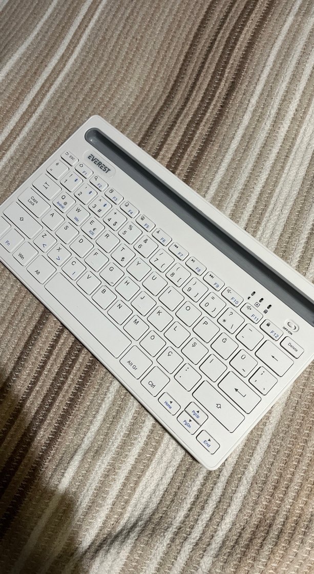 Everest Beyaz Kablosuz Klavye - Görsel 4
