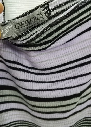 Kısa Kollu, Kayık Yaka, Pilili Mor Bluz - Görsel 3