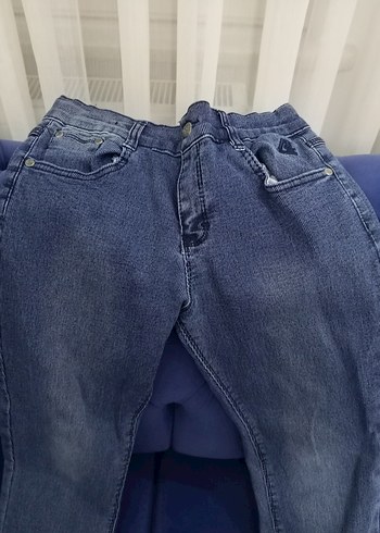 Gri Renkli Kadın Denim Pantolon - Görsel 2