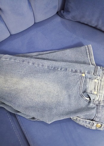 Gri Renkli Kadın Denim Pantolon - Görsel 4