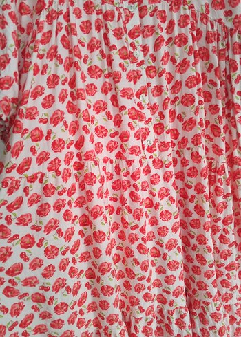 Uzun Kol, Düğmeli, Pamuklu Kadın Elbise standart beden - Görsel 4