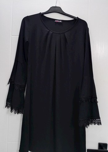 Siyah Uzun Kollu V Yaka Tunik - Görsel 2