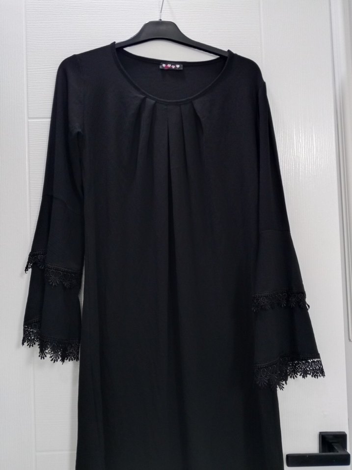 Siyah Uzun Kollu V Yaka Tunik - Görsel 5