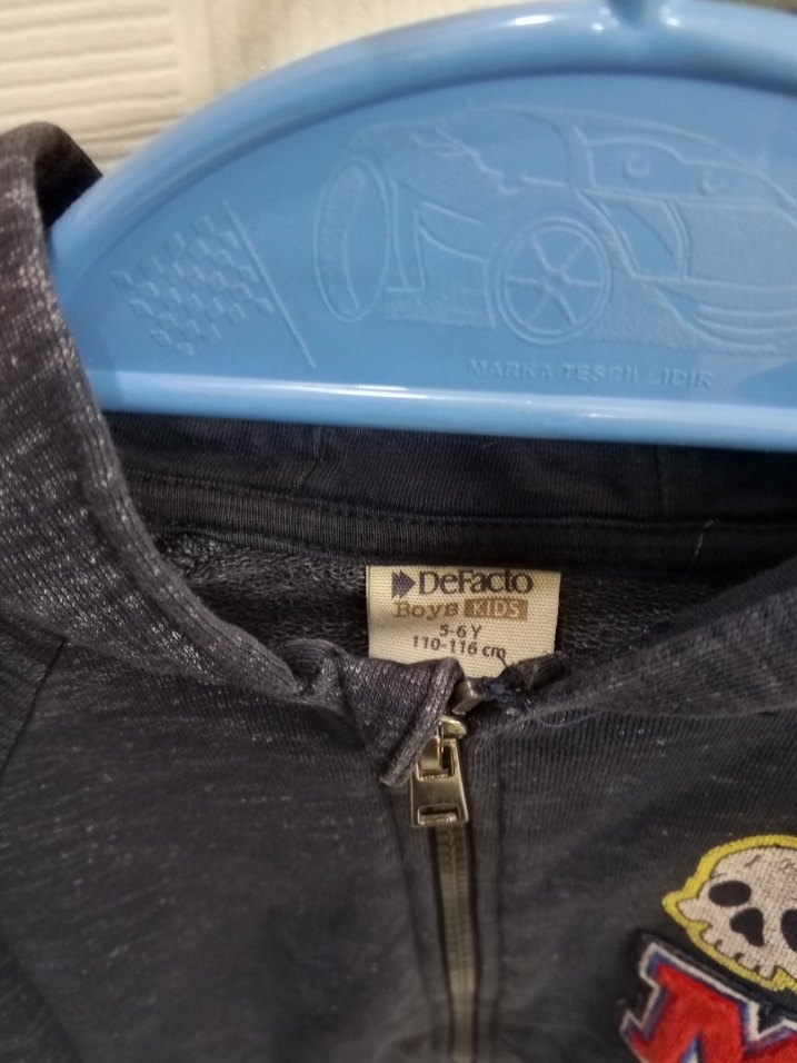 Erkek Çocuk Kapüşonlu Fermuarlı Sweatshirt - Görsel 4