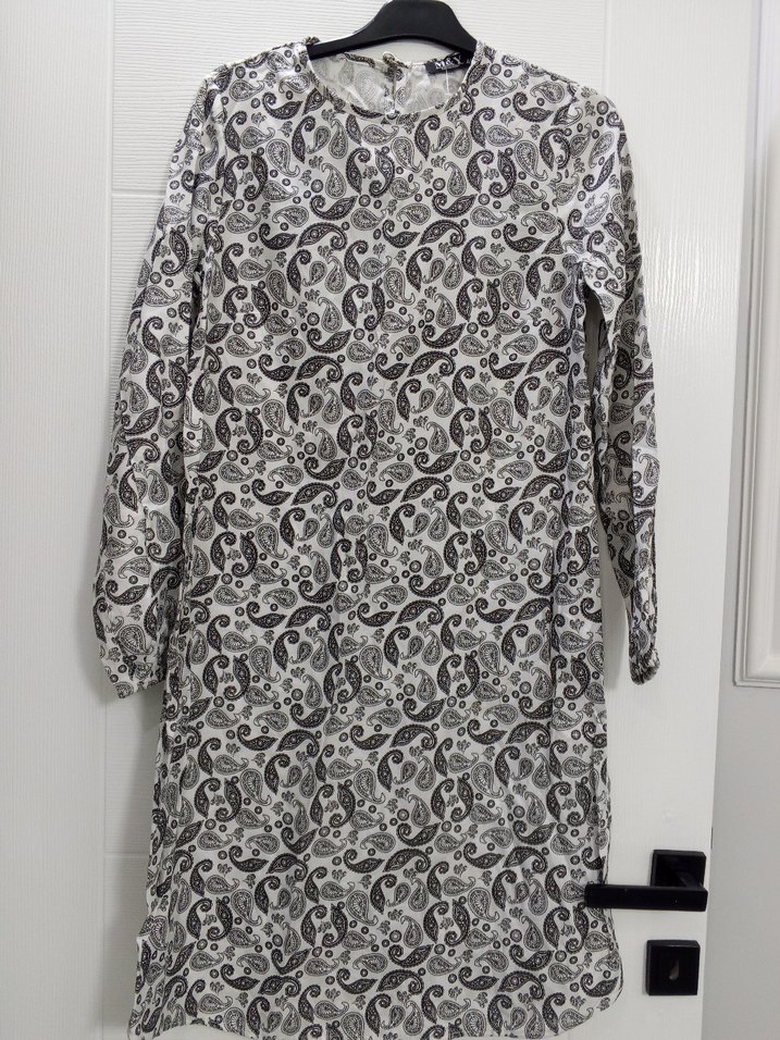 Uzun Kollu Gri Yılan Desenli Tunik - Görsel 2