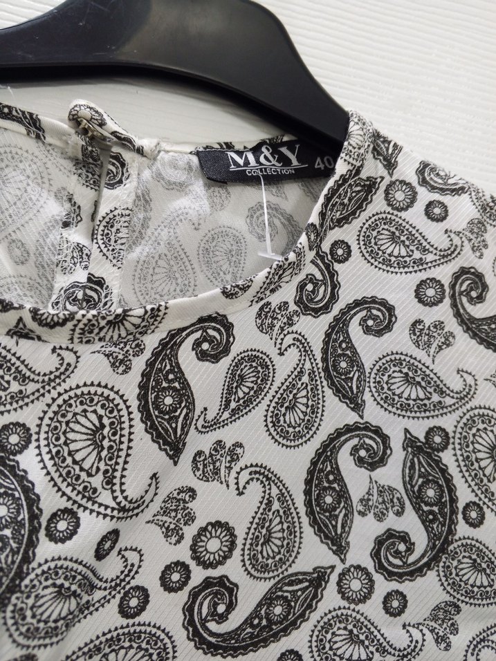 Uzun Kollu Gri Yılan Desenli Tunik - Görsel 3