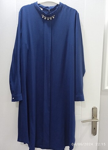 52 Beden mavi Renk Genişlik 60 boy 110 tunik