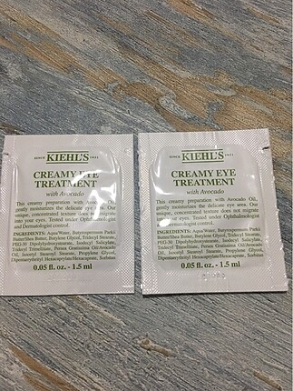 Creamy eye treatment avokado