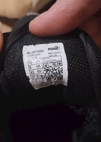 Siyah Gri Puma Erkek Spor Ayakkabı (orjinal) - Görsel 4