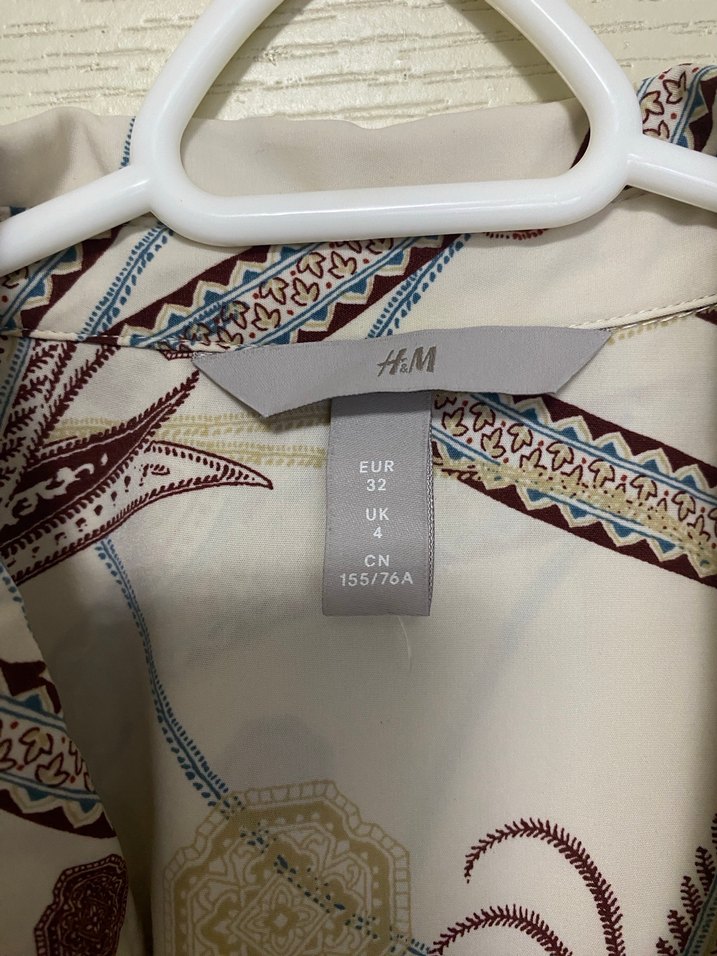 Uzun Kollu Kırmızı Bohem Kadın Gömlek - Görsel 3