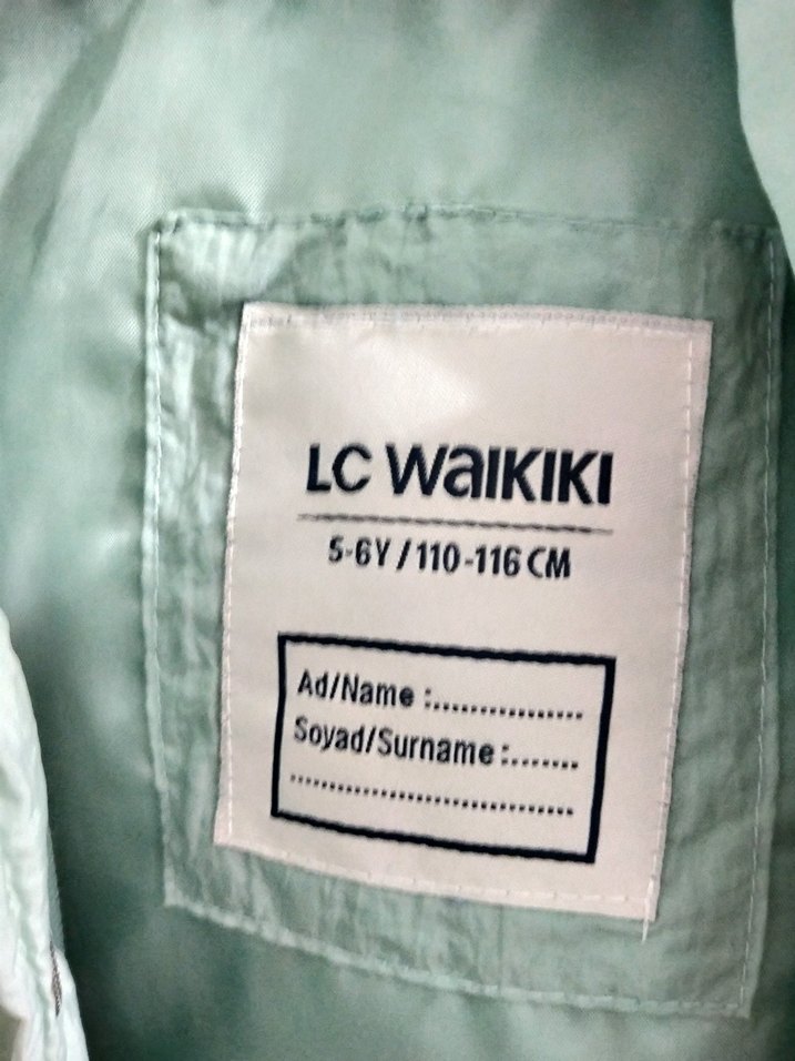 mint yeşili Kız Yelek Düğmeli lcw marka - Görsel 3