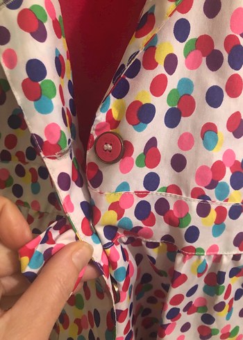 Kız Çocuk Yağmurluk puantiyeli renkli - Görsel 5