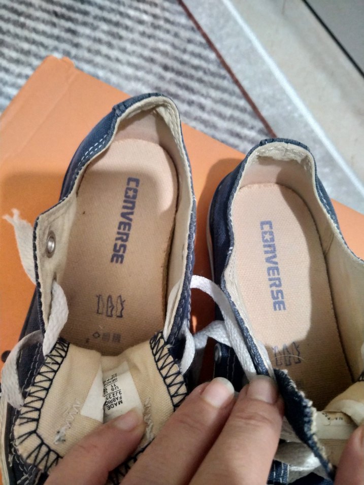 kız  Çocuk Mavi Denim Converse - Görsel 2