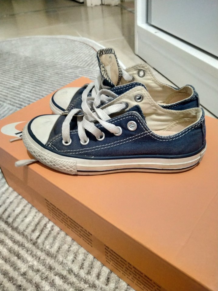kız  Çocuk Mavi Denim Converse - Görsel 3