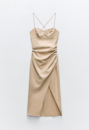 Zara keten midi elbise
