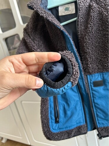 7 Yaş Beden gri Renk Zara peluş mont/ceket