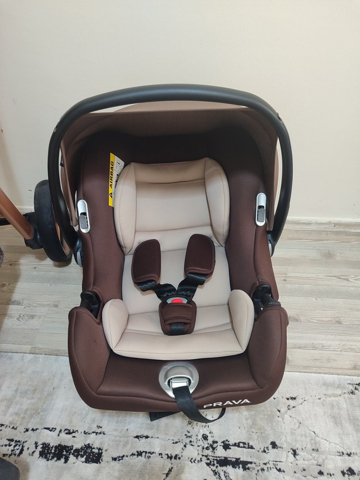 Kahverengi ve Gri Bebek Arabası Seti - Görsel 4