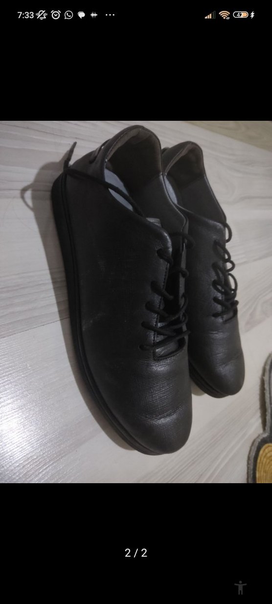 Siyah Bağcıklı Stiletto Topuklu Erkek Klasik Ayakkabı - Görsel 2