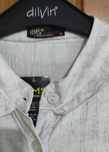 Bej Keten Uzun Kollu Bol Kesim Kadın Takım - Görsel 6