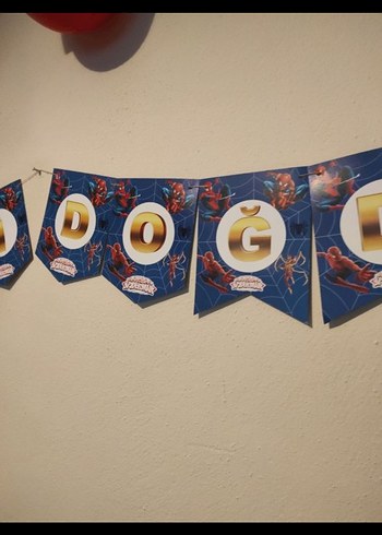 Renkli Örümcek Adam Parti Süsleri - Görsel 3