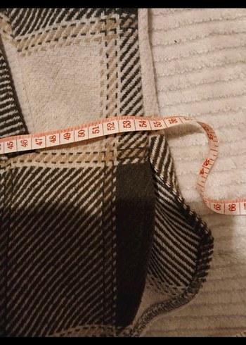 Düğmeli Gri Ekose Kadın Gömlek - Görsel 4