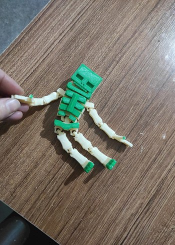 Yeşil Kafalı İskelet Aksiyon Figürü - Görsel 3