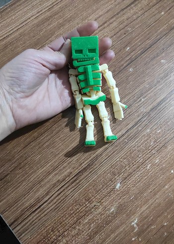 Yeşil Kafalı İskelet Aksiyon Figürü - Görsel 2