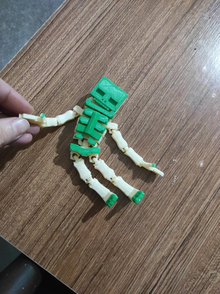 Yeşil Kafalı İskelet Aksiyon Figürü - Görsel 3