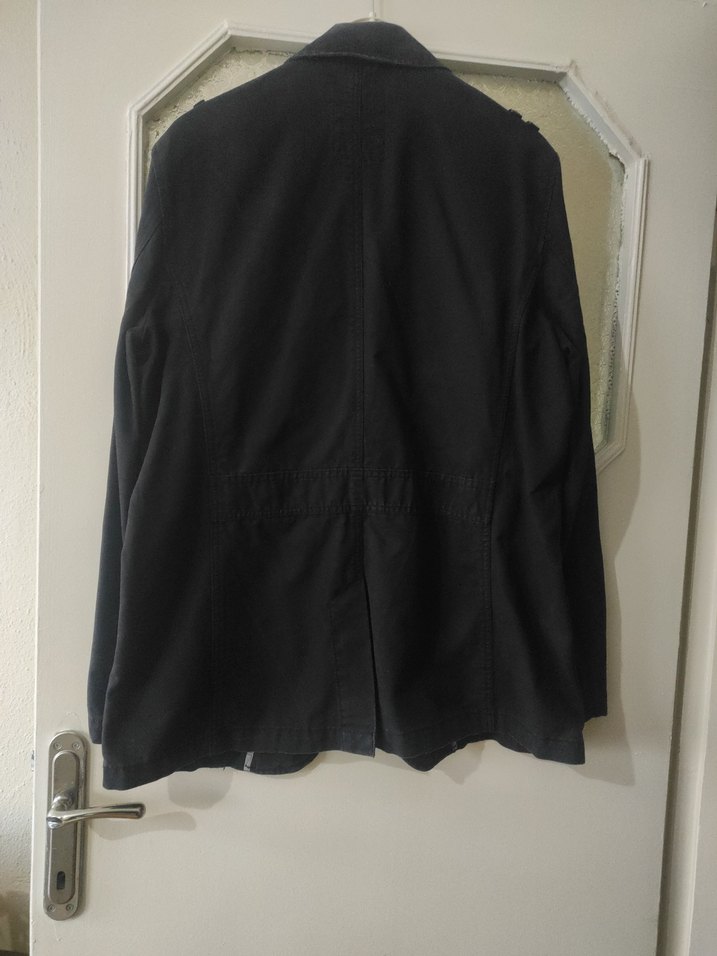 Siyah Erkek Keten Ceket - Görsel 2