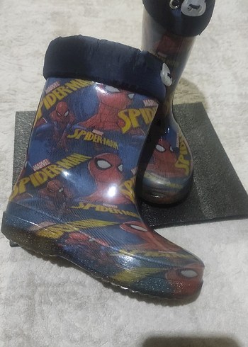 Mavi Baskılı Erkek Çocuk Lastik Bot - Görsel 4