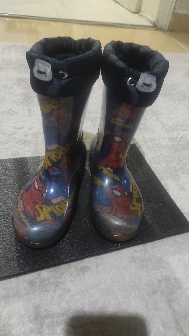 Mavi Baskılı Erkek Çocuk Lastik Bot - Görsel 2