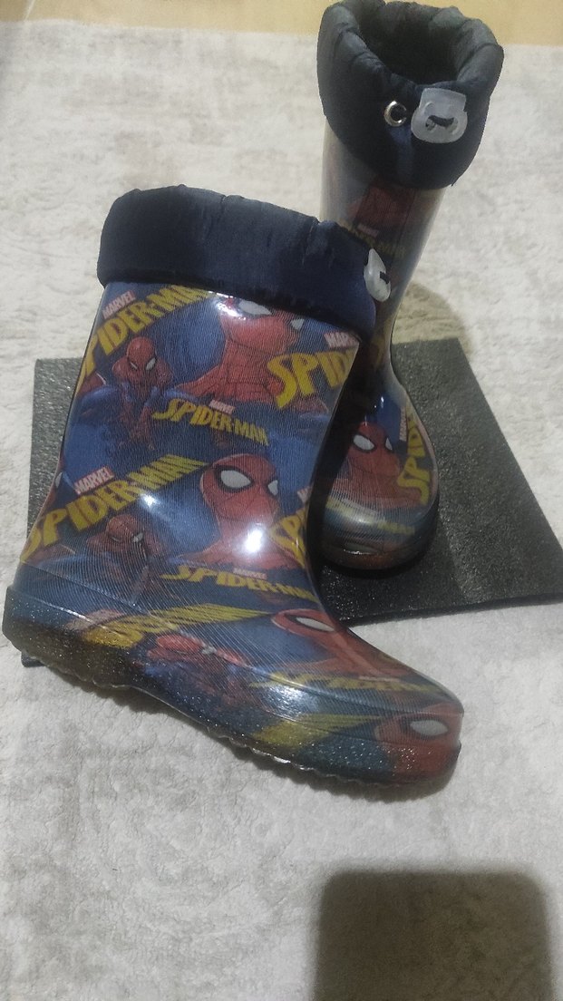 Mavi Baskılı Erkek Çocuk Lastik Bot - Görsel 4