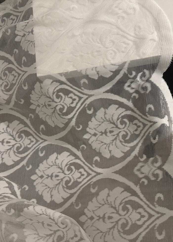 Taç marka Desenli tül perde - Görsel 4