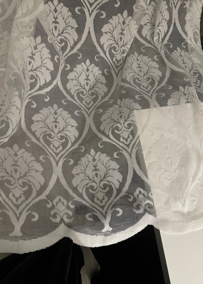 Taç marka Desenli tül perde - Görsel 3