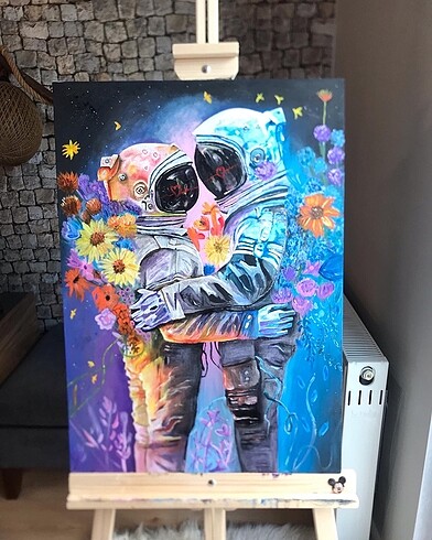 El yapımı yağlı boya tablom 49x70 ölçüleri