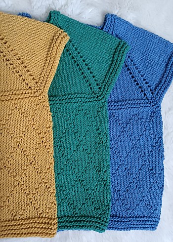 El örgüsü bebek yeleği - Görsel 2