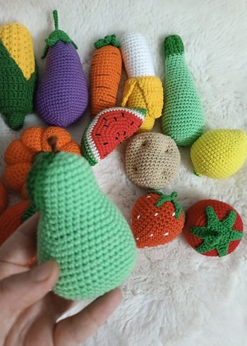 Örgü Sebze ve Meyve Figürleri - Görsel 8