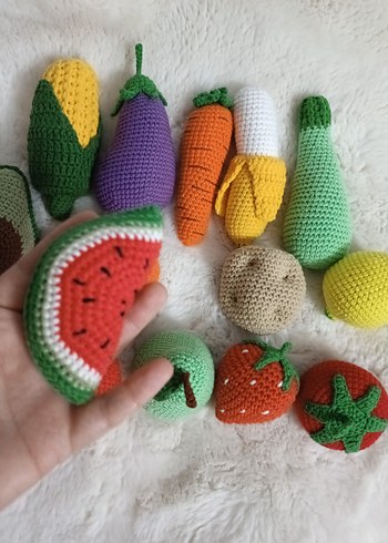 Örgü Sebze ve Meyve Figürleri - Görsel 6