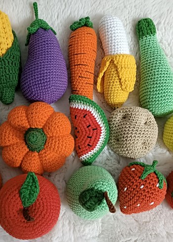 Örgü Sebze ve Meyve Figürleri - Görsel 2