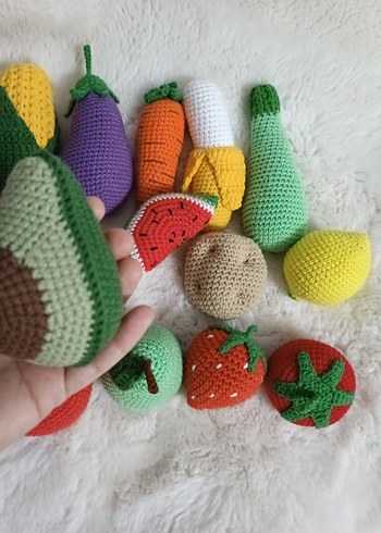 Örgü Sebze ve Meyve Figürleri - Görsel 7
