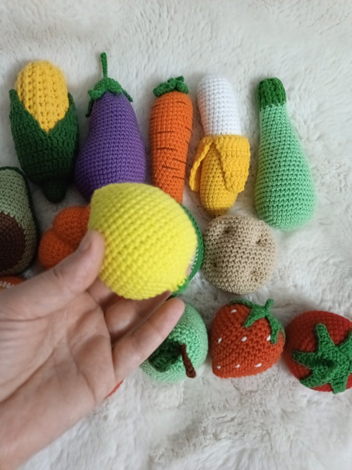 Örgü Sebze ve Meyve Figürleri - Görsel 4
