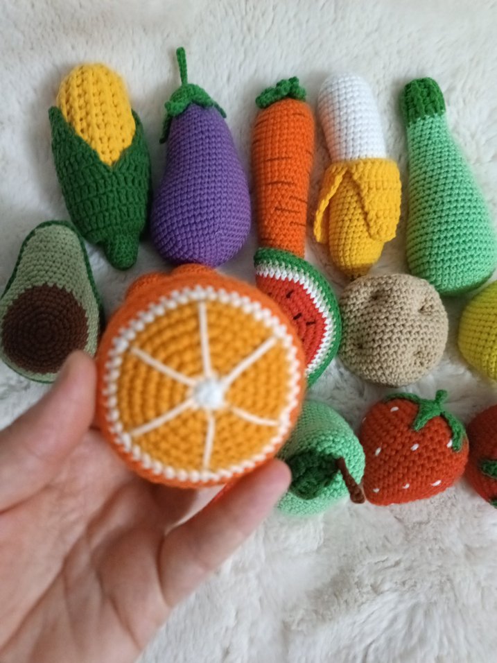 Örgü Sebze ve Meyve Figürleri - Görsel 3