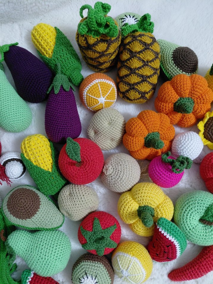 El Örgüsü Renkli Meyve ve Sebzeler - Görsel 2