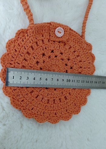 Örgü Yuvarlak Çocuk Çantası - Görsel 5