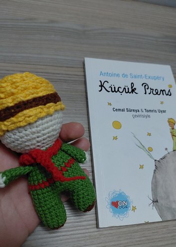 Amigurumi küçük prens anahtarlık - Görsel 2