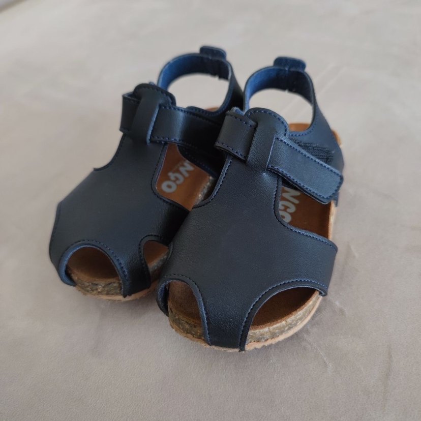 Koyu Mavi Tokalı Erkek Çocuk Sandalet - Görsel 2