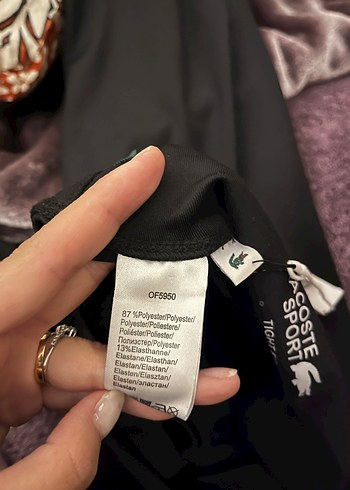 Lacoste Siyah Kadın Spor Tayt - Görsel 7