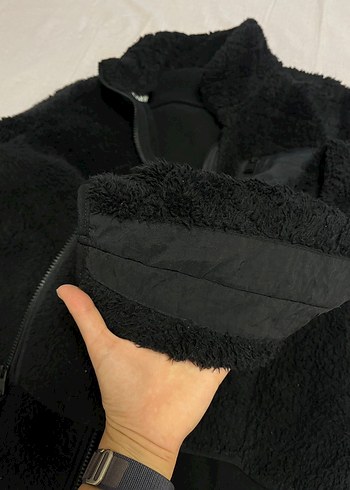 Calvin Klein Siyah Suni Kürklü Kadın Ceket - Görsel 6